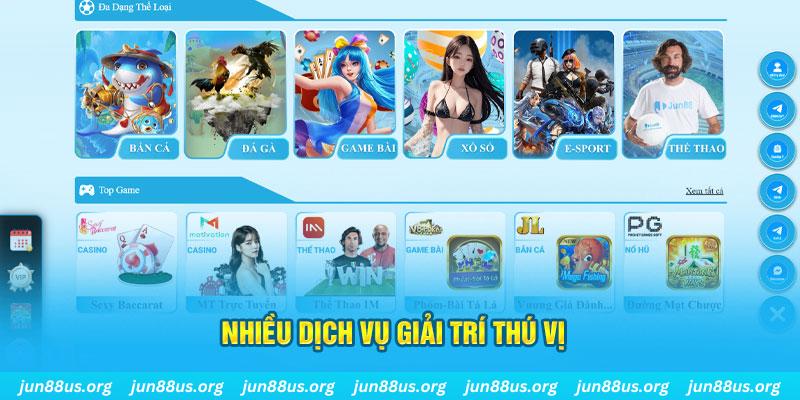 Đăng Ký Tặng 58k Cho Lần Đăng Nhập Đầu Tiên Tại Jun88 8 Nhiều sản phẩm giải trí thú vị